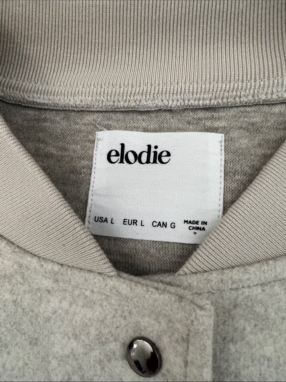 Elodie Cream Cropped Bomber Jacket - Picture 4 of 8